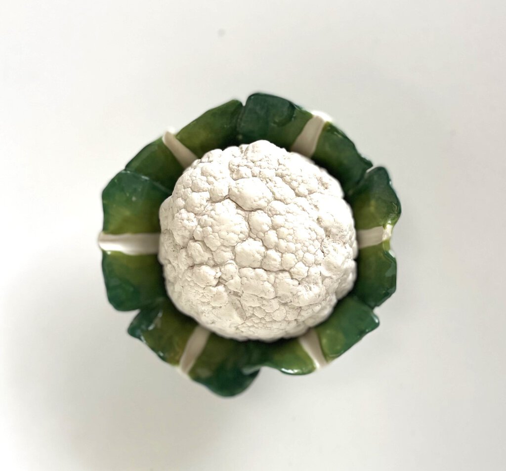 DIDIER GARDILLOU PORCELAIN CAULIFLOWER FORM BOX