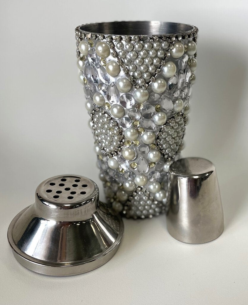 PIER ONE BEADED COCKTAIL SHAKER