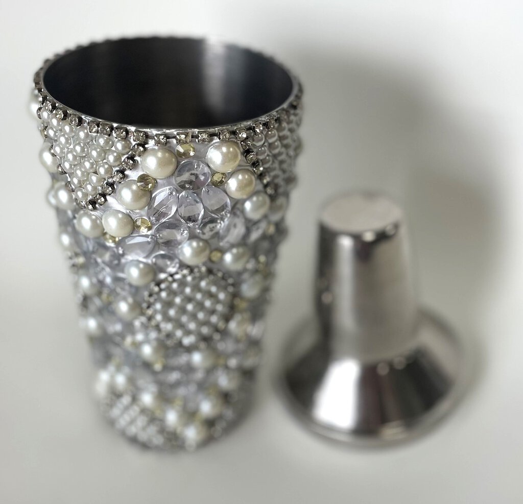 PIER ONE BEADED COCKTAIL SHAKER