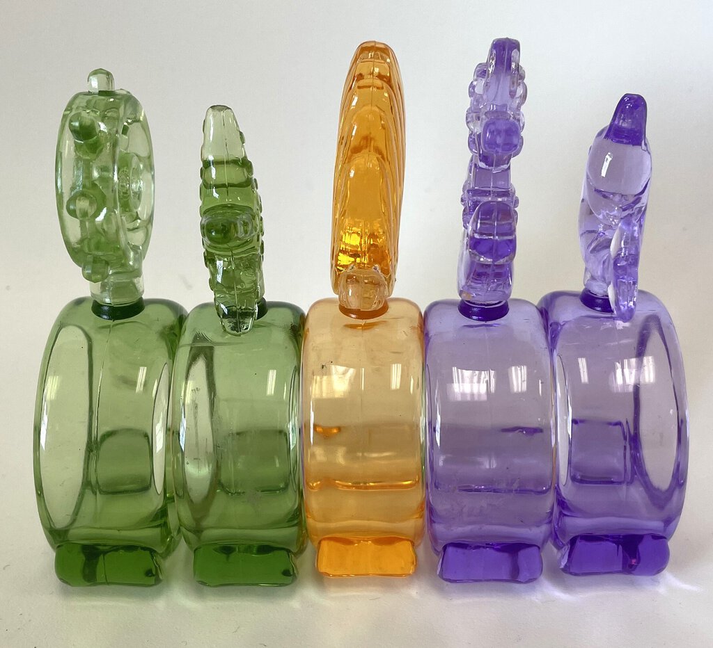 COLORFUL COASTAL NAPKIN RINGS SET OF 5