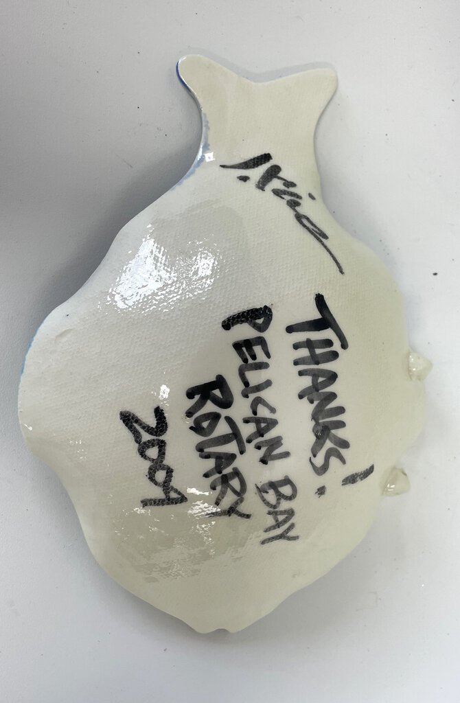 NAPLES ARTIST HAND PAINTED FISH DISH