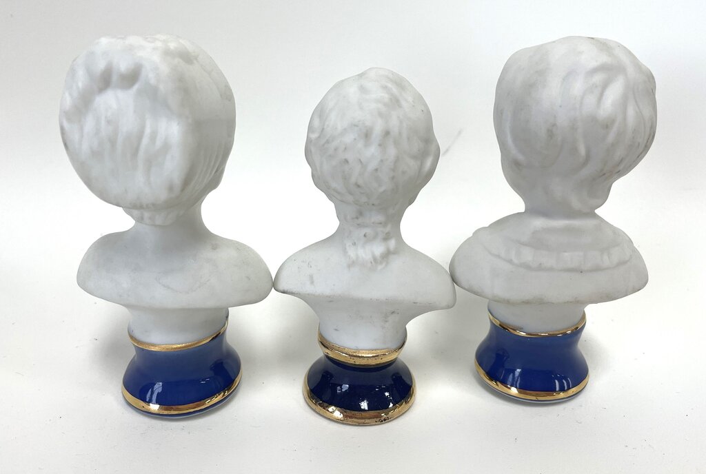 SMALL BISCUIT BUST SET OF 3
