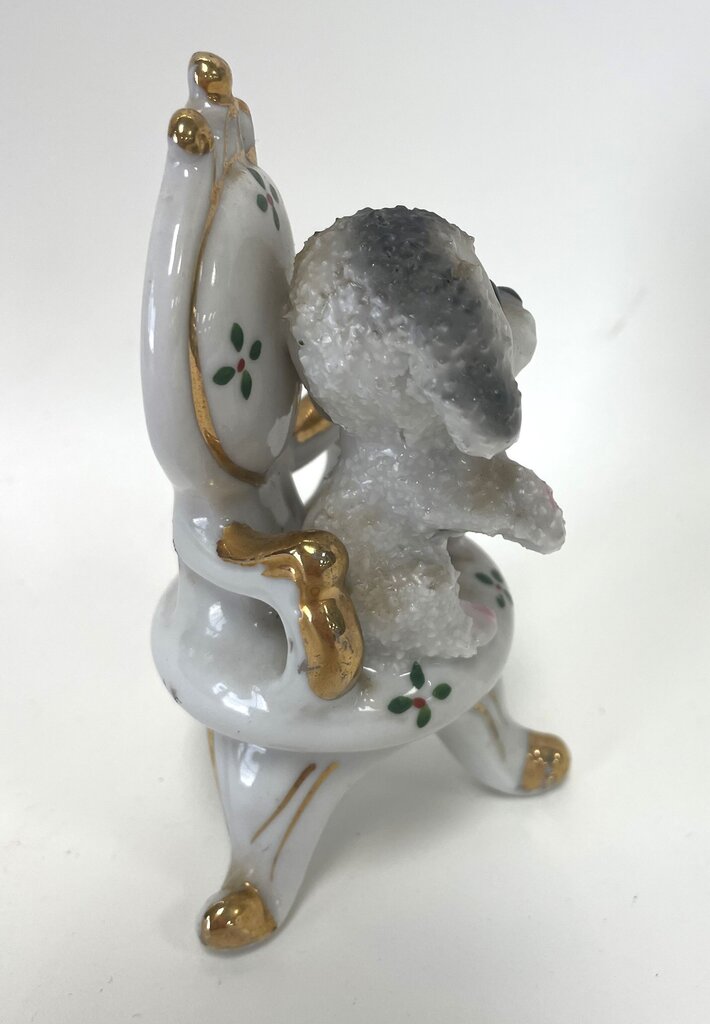 VICTORIAN CHAIR WITH POODLE