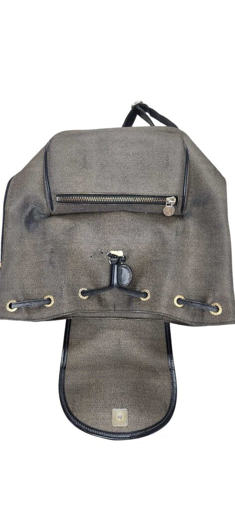 FENDI MINI BEIGE LEATHER BACKPACK