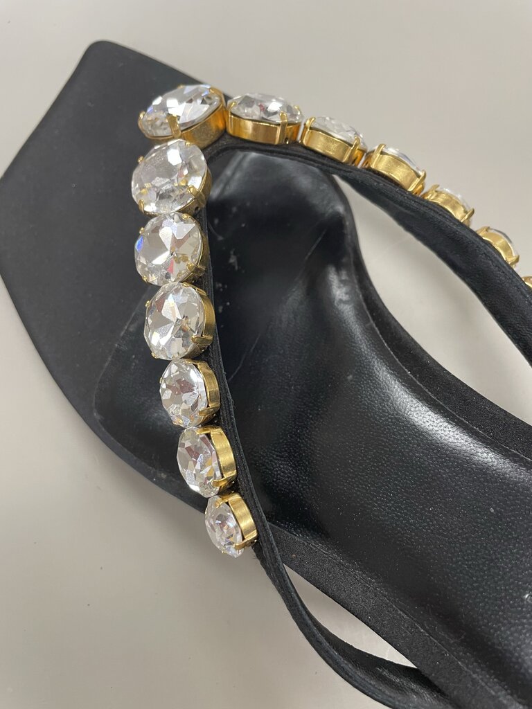 VERSACE CRYSTAL KITTEN HEEL