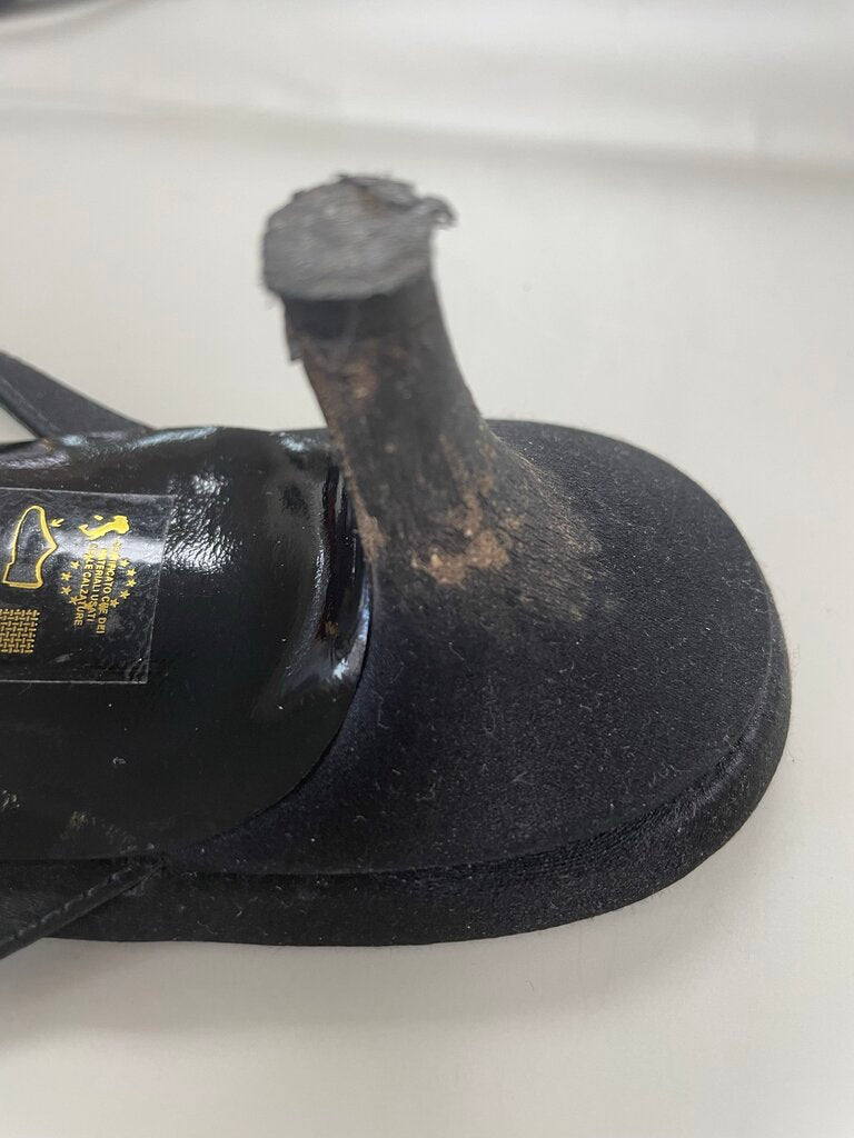 VERSACE CRYSTAL KITTEN HEEL