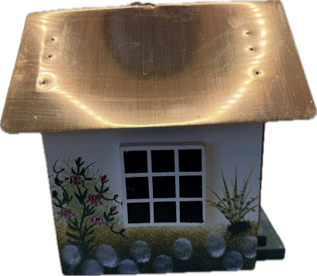 COPPER ROOF BIRD HOUSE