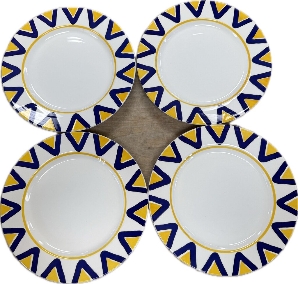 CERAMICA QUADRIFOGLIO DINNER PLATES SET OF 8