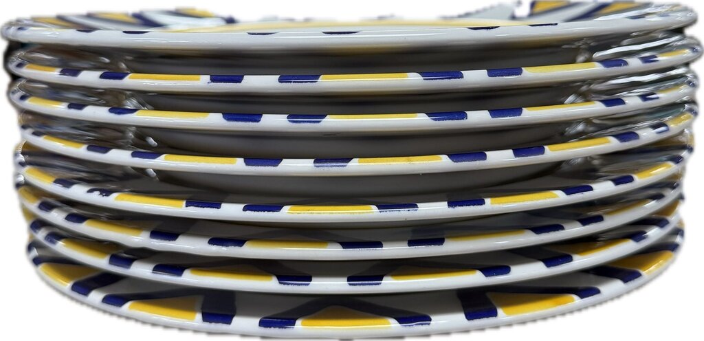 CERAMICA QUADRIFOGLIO DINNER PLATES SET OF 8