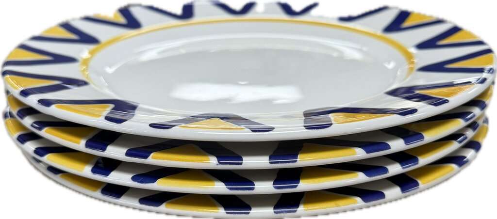CERAMICA QUADRIFOGLIO DINNER PLATES SET OF 8