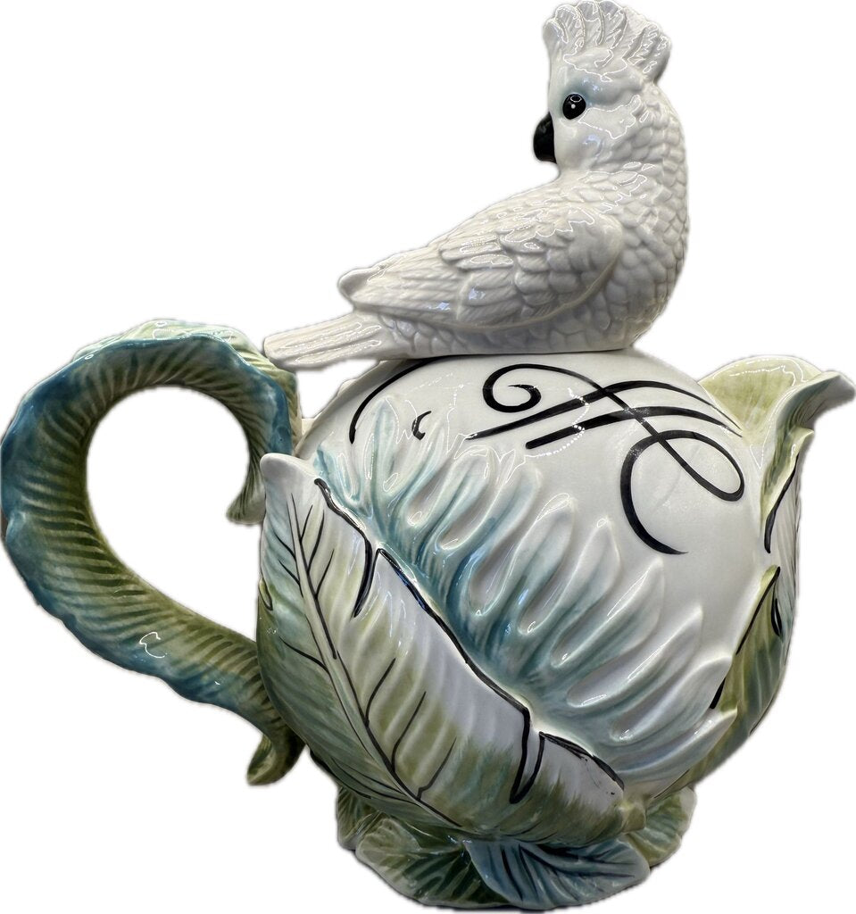 FRITZ AND FLOYD COCKATOO TEAPOT