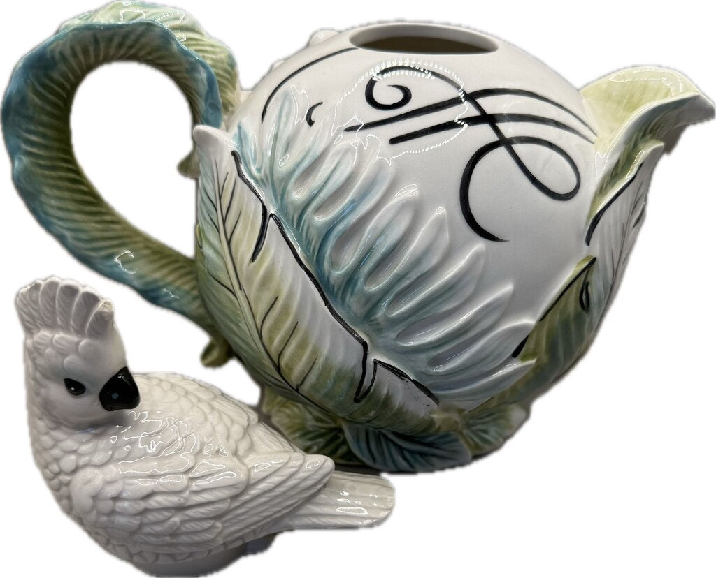 FRITZ AND FLOYD COCKATOO TEAPOT