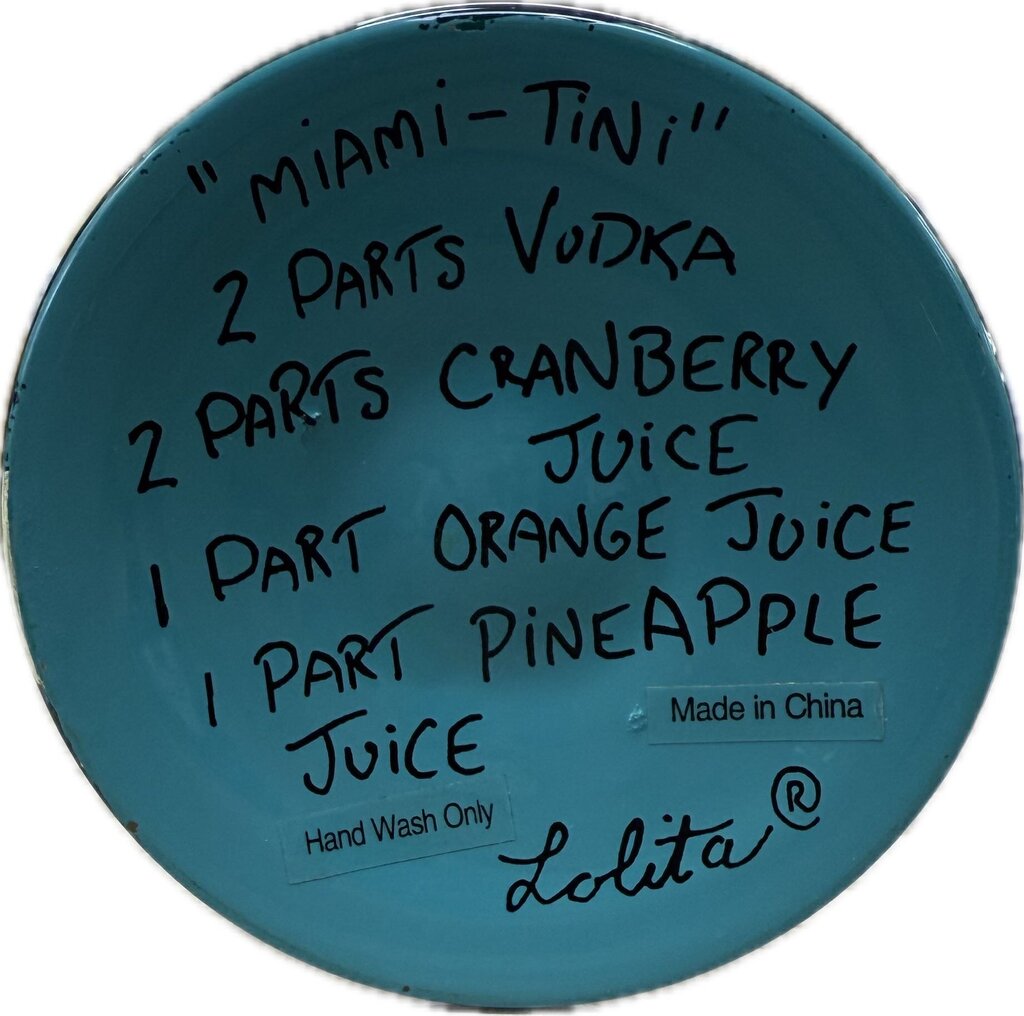 LOLITA MIAMI MARTINI GLASS
