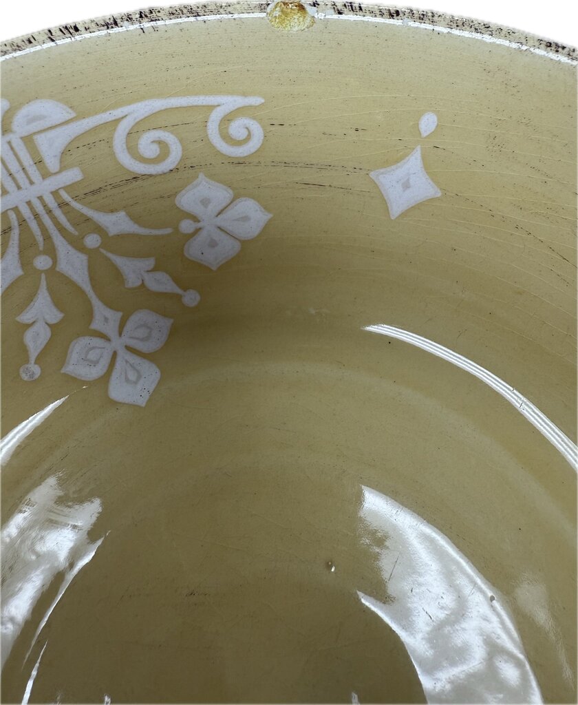 RARE CERAMICHE UMBRE BY TIRIDUZZI YELLOW CERAMIC DISHES SET OF 12