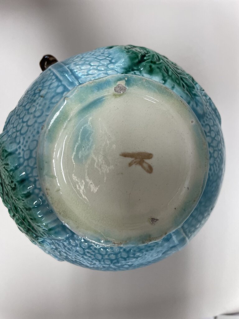 VINTAGE MAJOLICA POTTERY MINI PITCHER