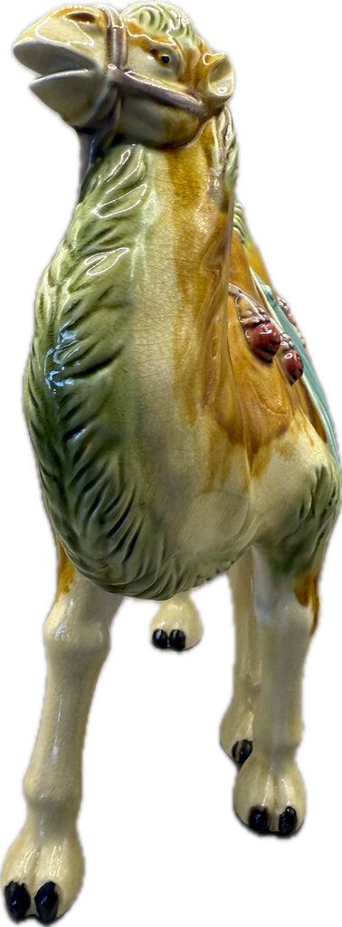 CHINESE TANG SYTLE SANCAI MAJOLICA GLAZED CAMEL