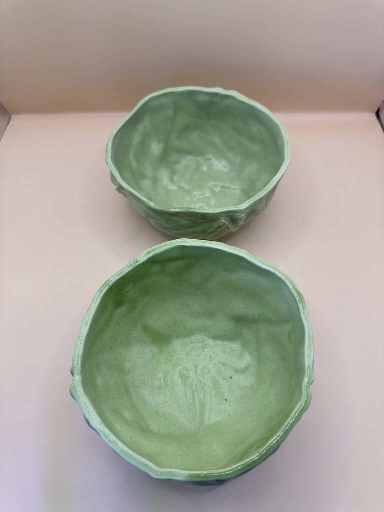 B. EIGEN SIGNED CABBAGE BOWLS (2)