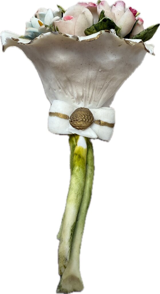 COLLEZIONE GALILEO PORCELAIN FLOWER BOUQUET AS IS