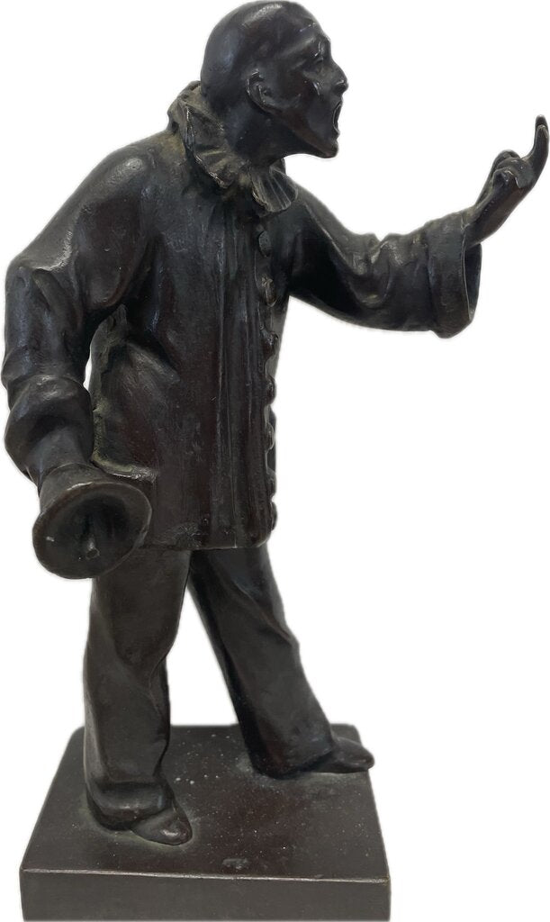 BRONZE PIERROT BELL MAN