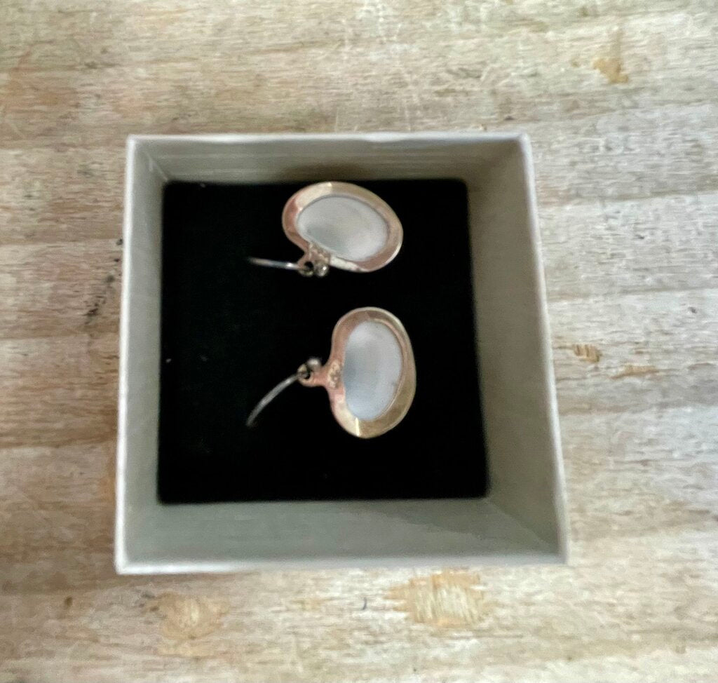 STERLING SILVER SHELL EARRINGS
