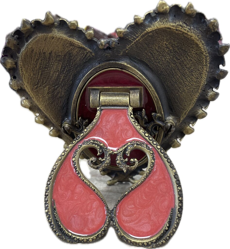 RARE VICTORIAN JAY STRONGWATER HEART PICTURE FRAME