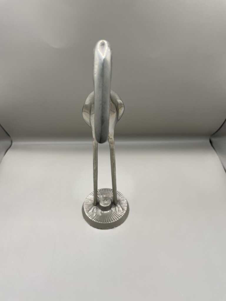 CHROME AND MOTHER OR PEARL BIRD FIGURE