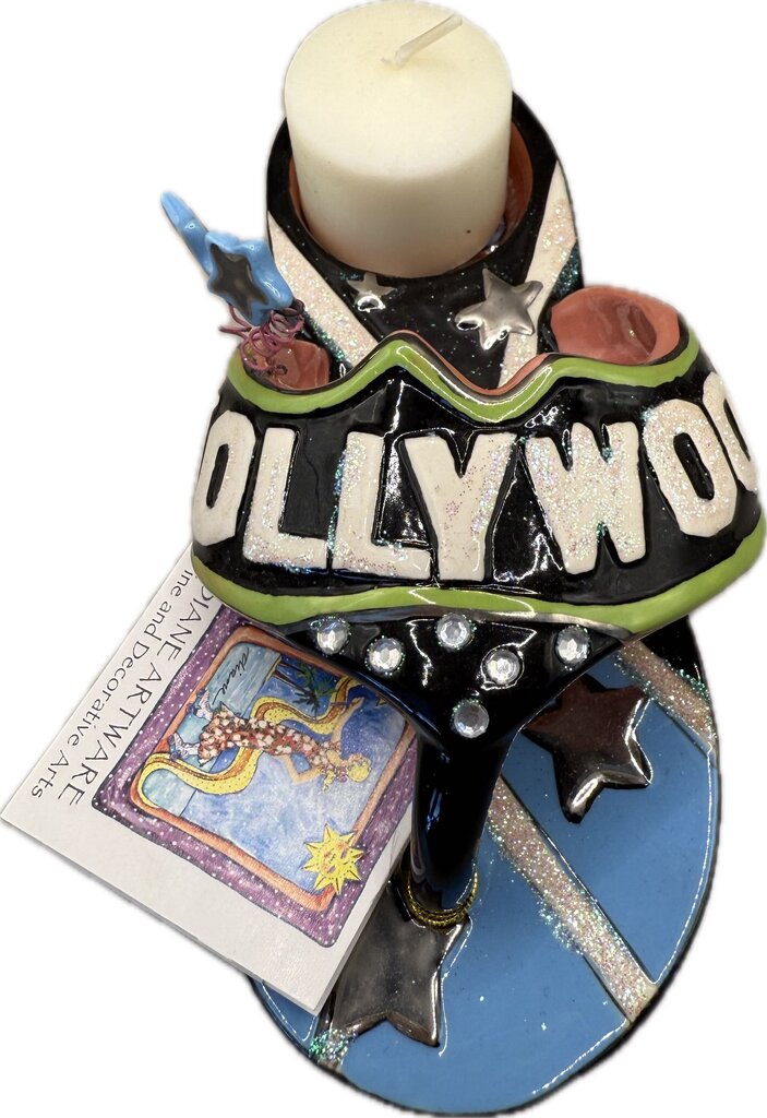 HOLLYWOOD CERAMIC TEALIGHT CANDLE HOLDER