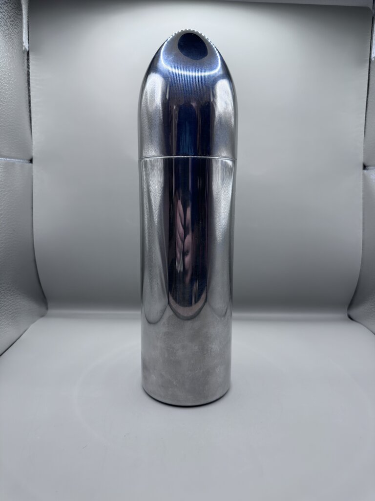 VINTAGE ART DECO STYLE STAINLESS BULLET COCKTAIL SHAKER