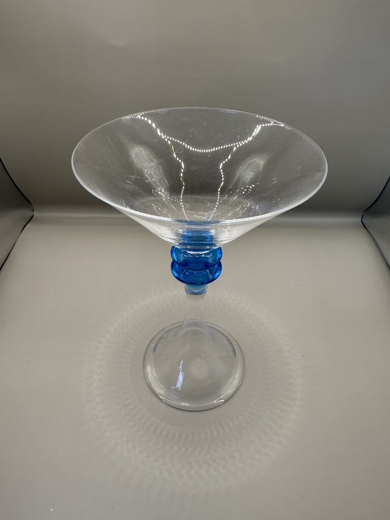 TRUMPET STEM BOMBAY SAPPHIRE MARTINI GLASSES SET OF 5