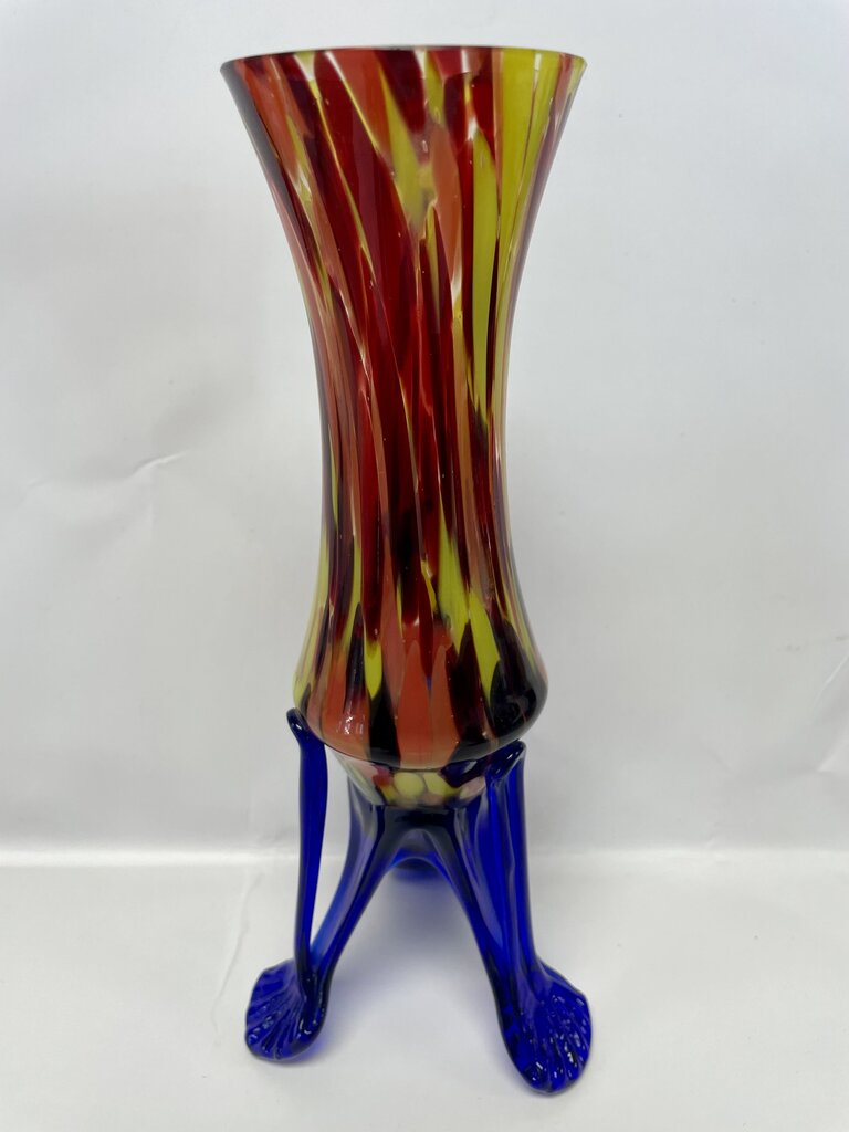 ART DECO WELZ SPATTER VASE (AS IS)