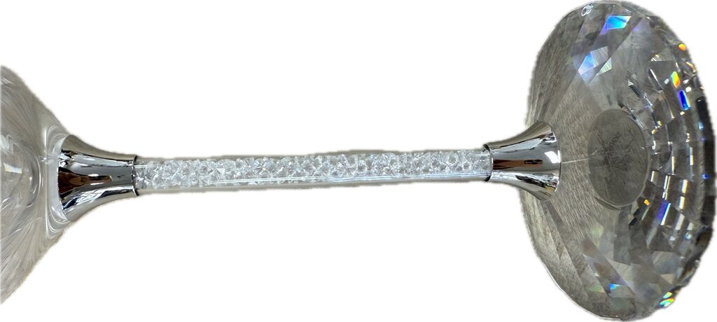 SWAROVSKI CRYSTAL WINE GLASSES (NEW)