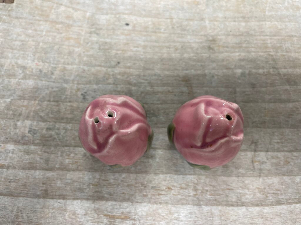 FRANCISCAN ROSE SALT AND PEPPER SHAKERS