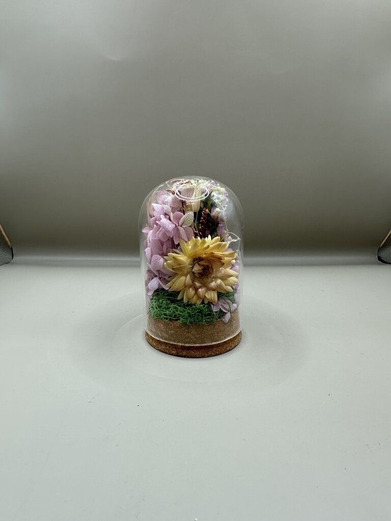VINTAGE FLORAL TERRARIUM