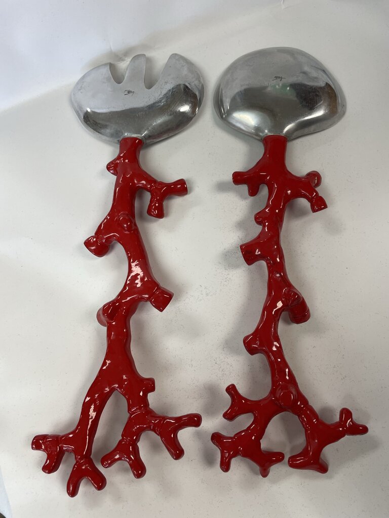 MICHAEL ARM CORAL REFF SALAD SERVERS