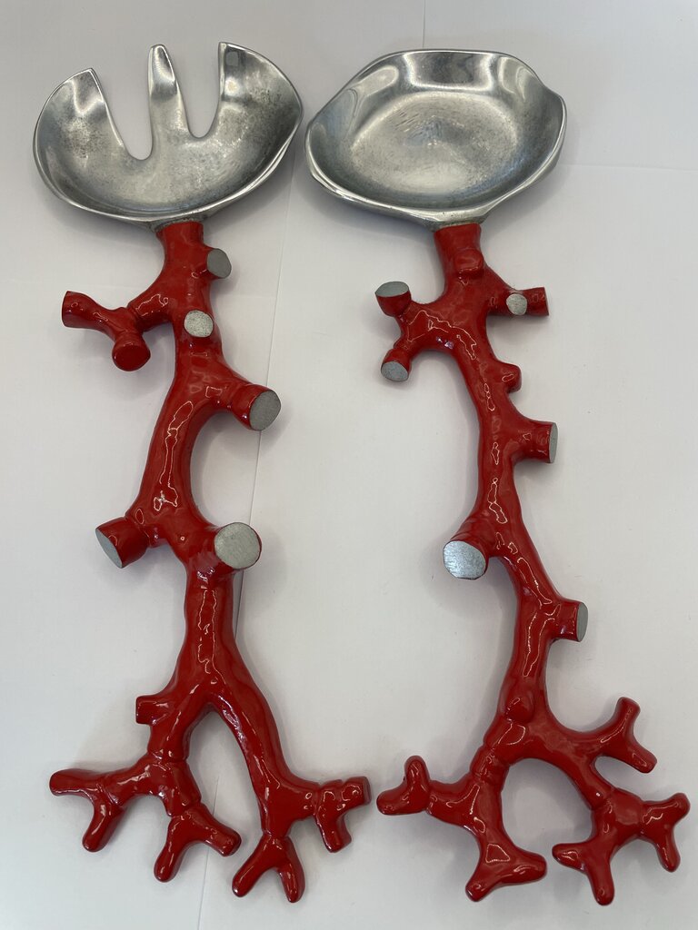 MICHAEL ARM CORAL REFF SALAD SERVERS