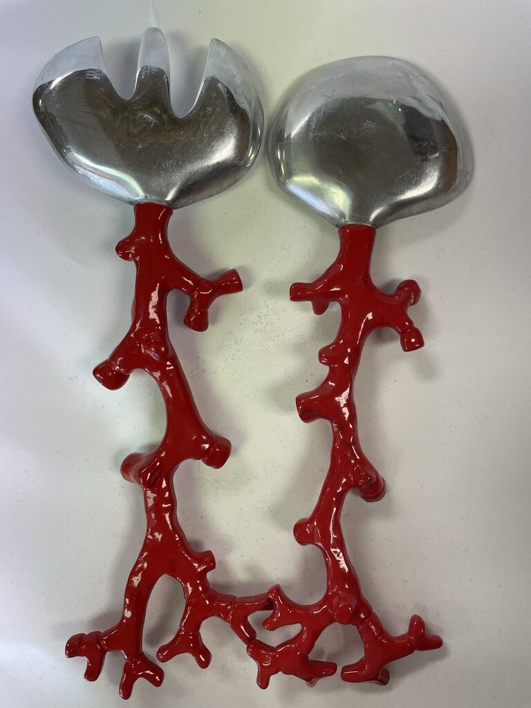 MICHAEL ARM CORAL REFF SALAD SERVERS