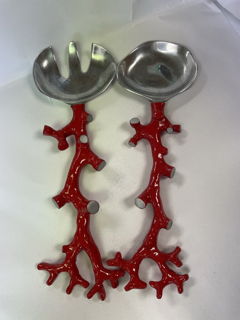 MICHAEL ARM CORAL REFF SALAD SERVERS