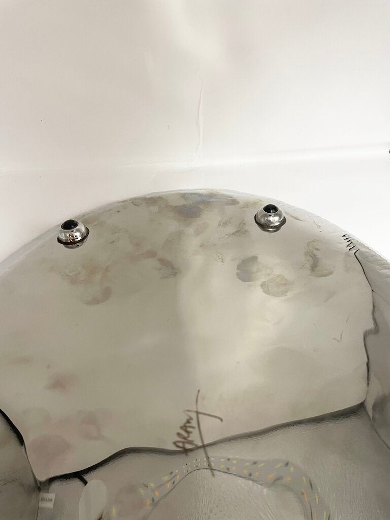 LARGE MICHAEL ARAM RED CORAL SERVING PLATTER