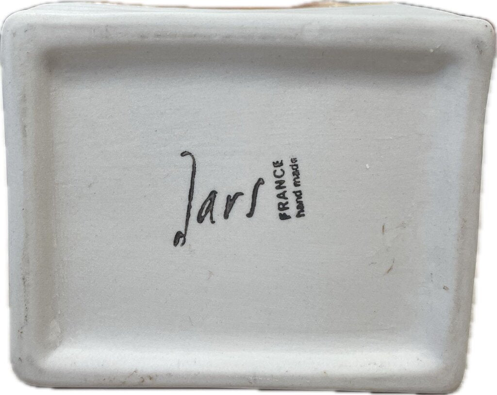 JARS STONEWARE ORANGE VASE