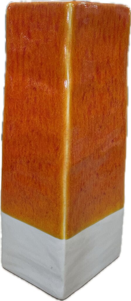 JARS STONEWARE ORANGE VASE