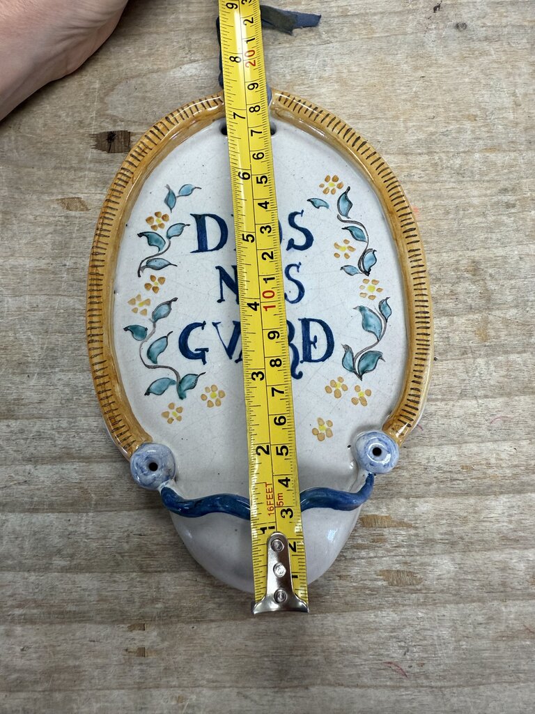 CERAMIC HOLY WATER WALL HANGING