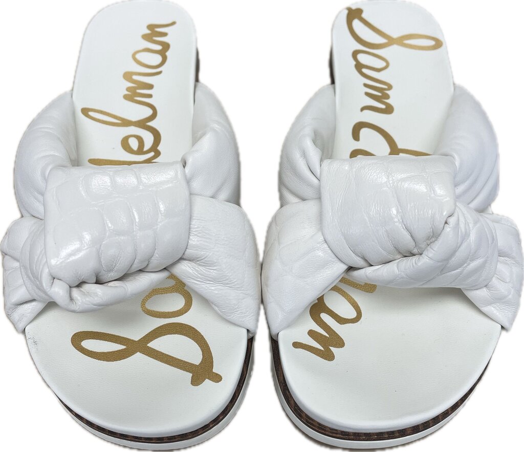 WHITE SAM EDELMAN SANDALS