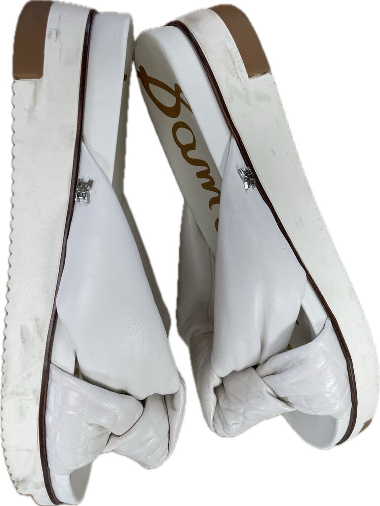 WHITE SAM EDELMAN SANDALS