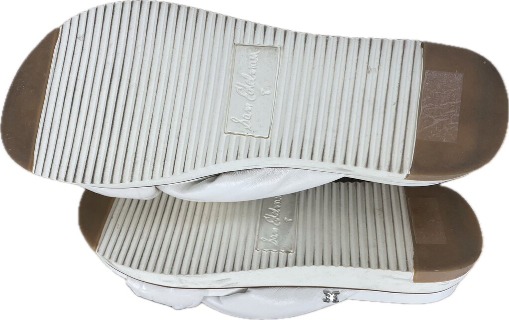 WHITE SAM EDELMAN SANDALS