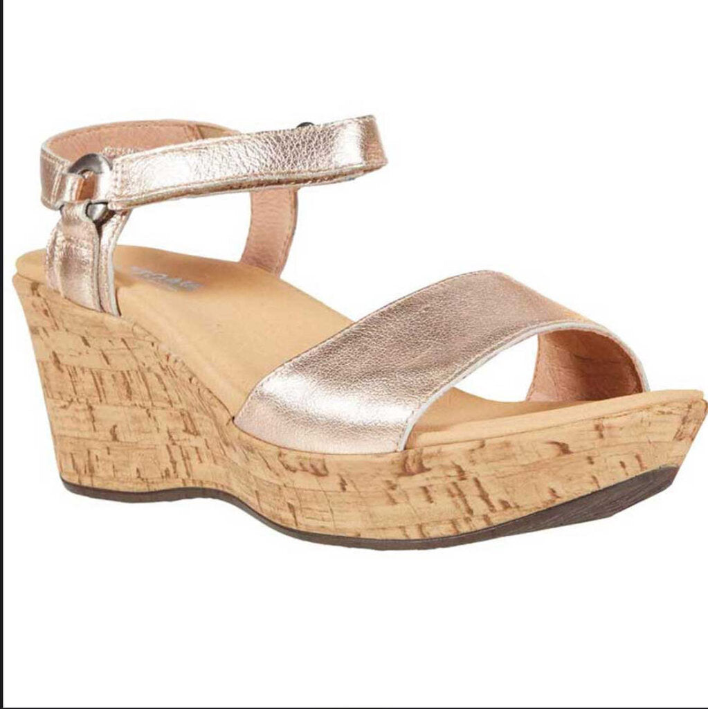 NAOT FOOTWEAR WOMEN'S PIER WEDGE SOFT ROSE GOLD