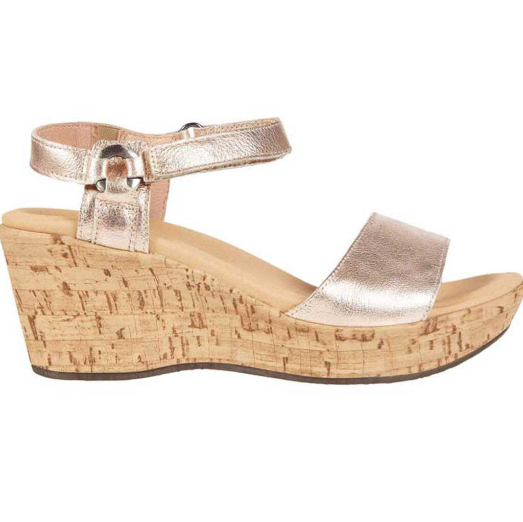 NAOT FOOTWEAR WOMEN'S PIER WEDGE SOFT ROSE GOLD
