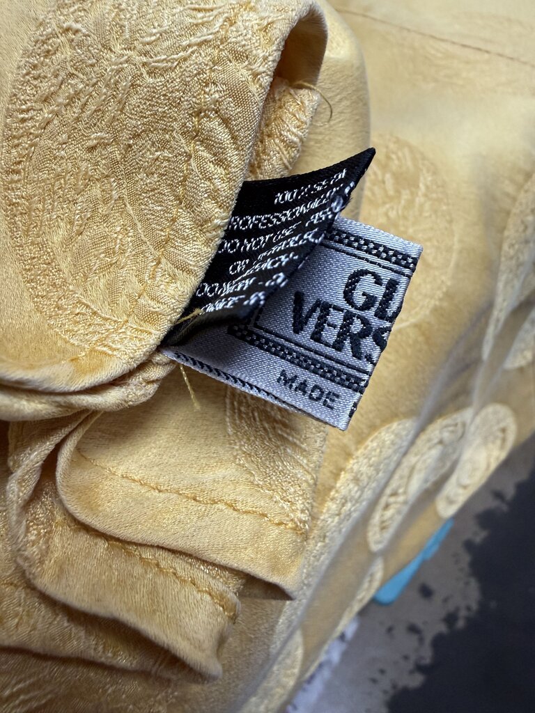 VINTAGE GOLD ROUND VERSACE TABLE CLOTH 86"x86"