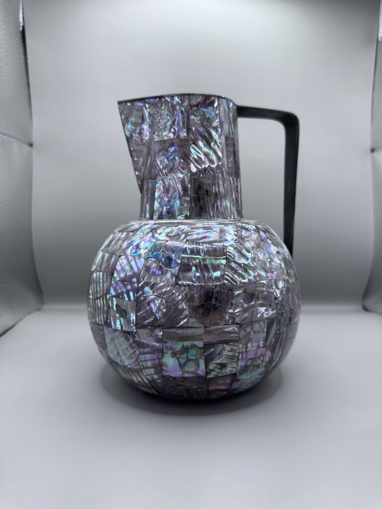 MCM MEXICO ABALONE SHELL WATER PITCHER