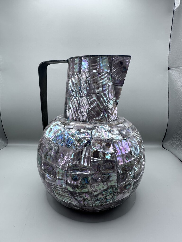 MCM MEXICO ABALONE SHELL WATER PITCHER