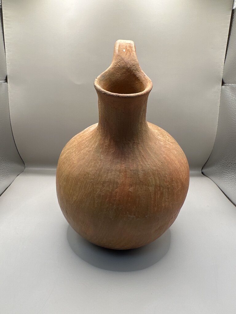 LARGE VINTAGE OAXACA GOAT RED CLAY JUG